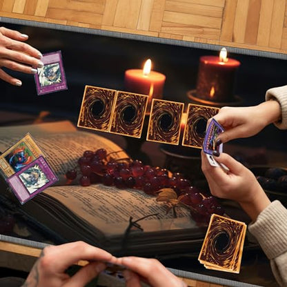 MTG Playmat, 24 x 14 inches, Card Game Play Mat with Stitched Edges, Non-Slip Base, Candlelight - color: Candlelight, size: Regular