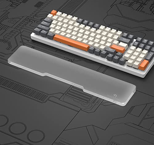 Acrylic Keyboard Wrist Rest 98-Key Mechanical Keyboards Ergonomic Palm Rest for Computer Keyboard,Anti-Slip Base,Wrist Pad for Laptop,Office & Home-Easy Typing - color: Oversize, size: Standard
