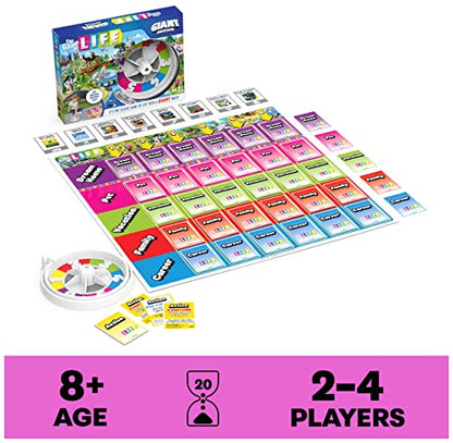 Spin Master Games The Game of Life Giant Edition Family Game | Oversized Vinyl Game Board, Become The Mover On The Board, Great For Family Game Night, Kids Game, For 2-4 Players, Ages 8+ - style: The Game of Life