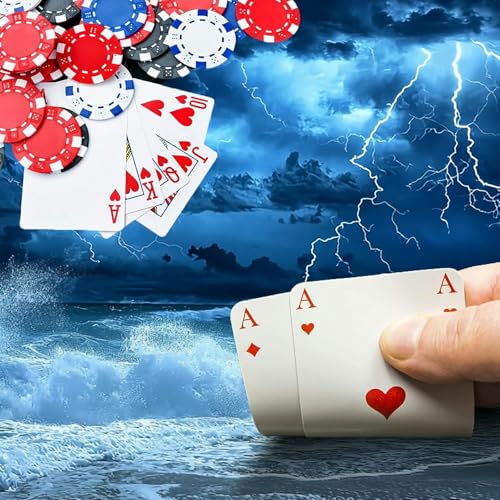 Blue Sky with Lightning for MTG & TCG Playmat Mouse Pad,BFDHGQZC 24" x 14" Game Mat for MTG/RPG/CCG Trading Card Game Playmats Table Mat Perfect for Card Games Video Games Computer Office - color: Blue Sky With Lightning