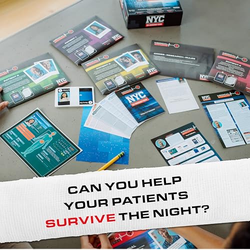 Buffalo Games - Medical Mysteries: NYC Emergency Room - New Game Night Staple - Escape Room - Cooperative Strategy - Adult Party Game - Ages 14 and Up