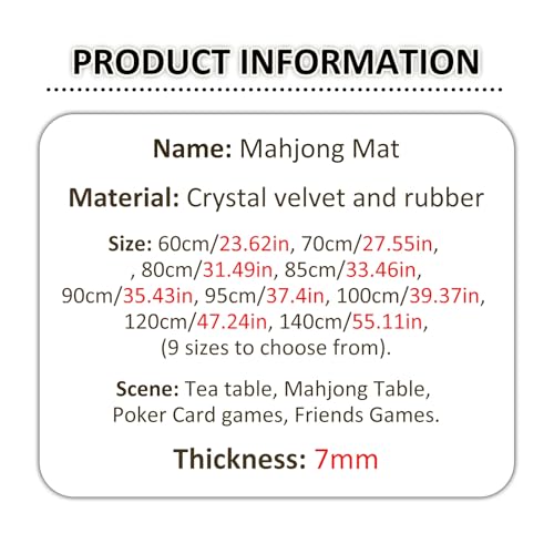 Round Mahjong Mat Silent and Noise Reduction Mahjong Tablecloth with Rubber Backing Large Play Mat for Poker, Card, Board, Tile Games(Navy Blue,80cm/31.49in) - color: Navy Blue, size: 80cm/31.49in