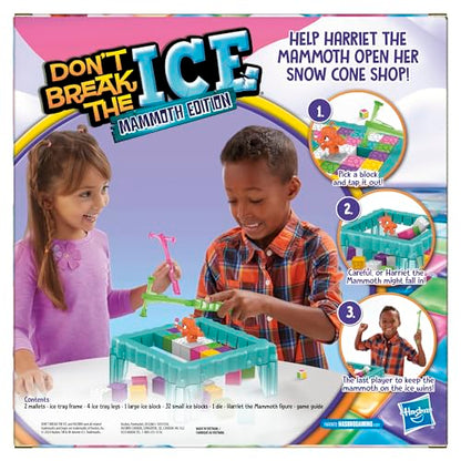 Hasbro Gaming Don’t Break The Ice Mammoth Edition Board Game | Ages 3 and Up | 2 to 4 Players | Preschool and Kids Games (Amazon Exclusive)
