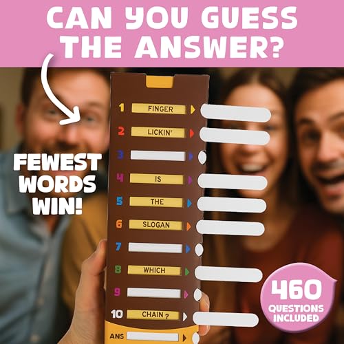 CONFIDENT? in A Nutshell: Slide & Reveal Word Guessing Board Game with 450+ Questions - Fun Family Party Game for Kids & Adults, Ages 10+, 2-20 Players, 20 Minute Playtime | Innovative Sliding Window Word Guessing Game, 450+ Questions, Family Fun for Kids