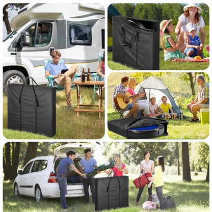40" Folding Card Table Storage Bag, 40x40 Carry Bag for Square Table | Storage Bag for Mahjong/Camping/Party Table, Waterproof Dustproof Protective Cover - 40x40x2.5 in - size: 40" x 40" x 2.5"