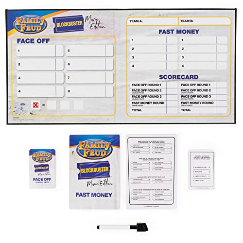 Family Feud Blockbuster Edition, Movie Trivia Survey Showdown Board Game for Ages 12 & up - color: Blockbuster Edition