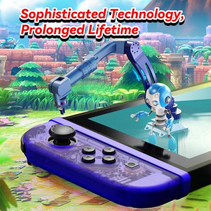 AFMVV Replacement for Switch Controller, Left Right Wireless Controller Compatible with Nintendo Switch/OLED/Lite,with 6-Axis Gyro, Vibration, Motion Control, Wake-up, Screenshot, Blue and Yellow
