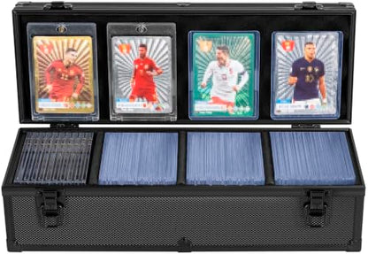 Toploader Storage Box for 3" x 4" 35pt Rigid Card, Magnetic Card Case | Portable Top Loader Card Case with 3 Removable Dividers, Holds 200+ Toploaders, Magnetic Holders for Sports Trading Cards - size: For 200+ Toploaders