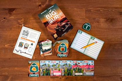 25th Century Games Big Sur Board Game | Scenic California Highway Card Drafting Strategy Game for Ages 10+, 2 to 4 Players