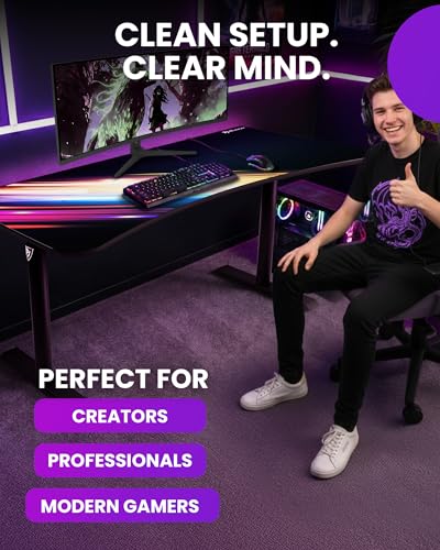Arozzi Arena Gaming Desk Pad D011 | Full Desk Mouse Pad, Washable Desk Mat, Anti-Slip Rubber Base, Water-Resistant Surface - color: D011