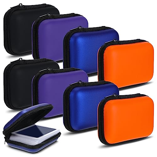 Jexine 8 Pieces Card Case Compatible with Travel Games Cards Games Playing Case Deck Game Playing Storage Box Carrying Holder(Multiple Colors) - color: Multiple Colors