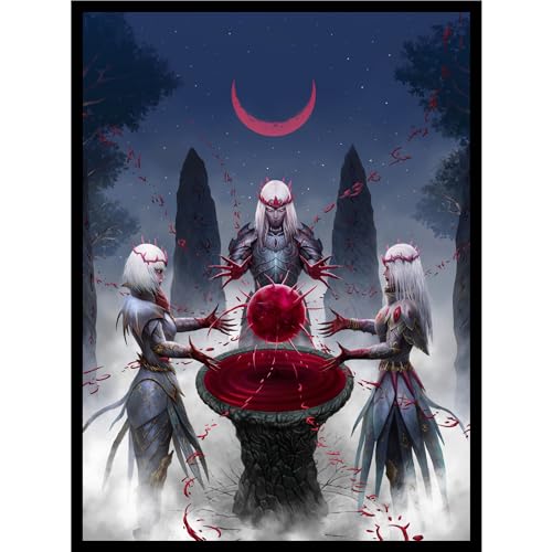 (Vampire Ritual) 100% Hand-Drawn 100ct Textured Matte TCG/MTG Card Art Sleeves by Realm Guard