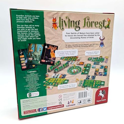 Pegasus Spiele Living Forest | Tile-laying strategy board game; family game night favorite; strategic resource management gameplay for all ages