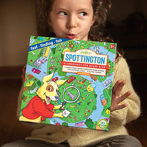 eeBoo: Spottington Board Game, Develops Observational Skills, Focus and Speed, Fast, Finding and Fun, for 1 to 6 Players, Perfect for Ages 5 and up - style: Spottington