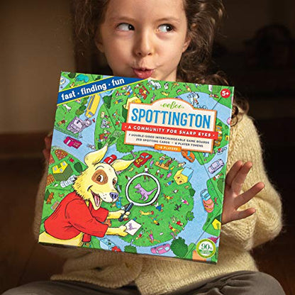 eeBoo: Spottington Board Game, Develops Observational Skills, Focus and Speed, Fast, Finding and Fun, for 1 to 6 Players, Perfect for Ages 5 and up - style: Spottington