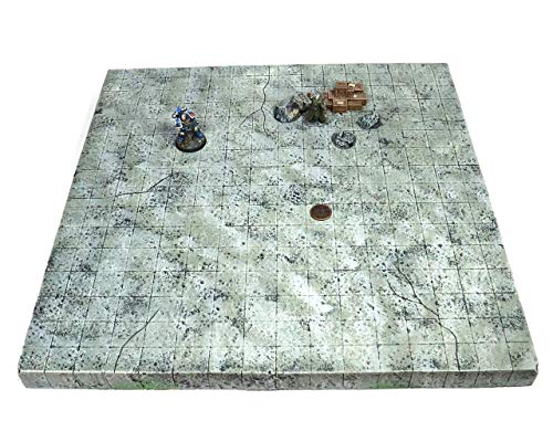 Handmade Reversible Dual 16x16 Battle Grid Board - Handmade Terrain for Tabletop War Games and TTRPGs