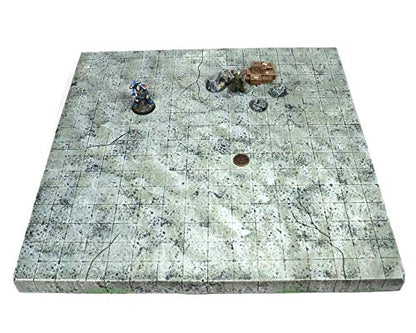Handmade Reversible Dual 16x16 Battle Grid Board - Handmade Terrain for Tabletop War Games and TTRPGs