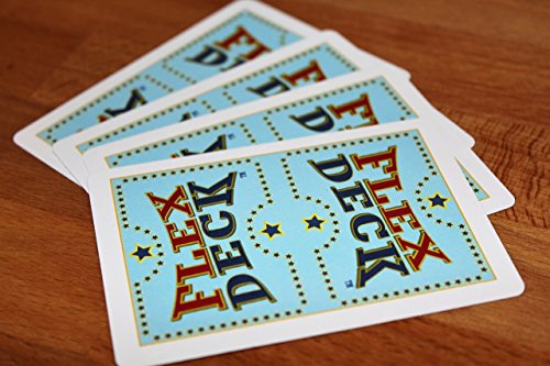 Flex Deck Playing Cards 3 in 1 Travel Game Deck with Card Games Domino Play and Word Games Compact Family Game for Camping Road Trips Classroom and Game Night
