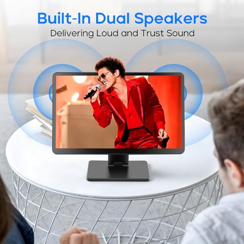 ROADOM 7" Touchscreen Monitor, 1024x600 IPS Raspberry Pi Screen, HDMI | 5-Point Touch, Dual Speakers, Plug & Play, Pi 5/4/3/Zero, Home Assistant, Gaming, PC Sub-Monitor, 3 Display Modes, with Case - size: 7 Inch