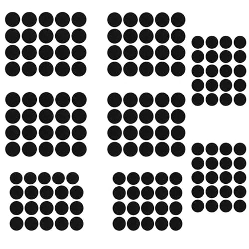 160 Pcs Mouse Slider Pads Replacement, PTFE Glide Dots 6mm and 7mm Universal Mouse Skates for Gaming Mouse and Office Mice, Smooth Glide Upgrade Compatible with Cloth or Hard Mousepads (Black) - size: Dia 6mm/7mm Black