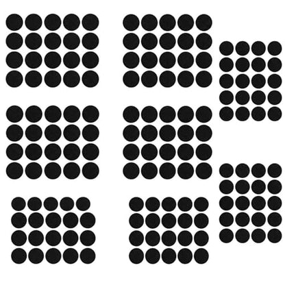 160 Pcs Mouse Slider Pads Replacement, PTFE Glide Dots 6mm and 7mm Universal Mouse Skates for Gaming Mouse and Office Mice, Smooth Glide Upgrade Compatible with Cloth or Hard Mousepads (Black) - size: Dia 6mm/7mm Black