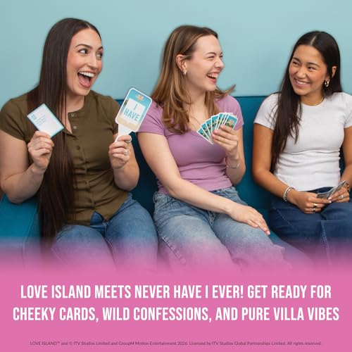 Never Have I Ever Love Island - Love Island Party Game - Uncover Secrets, Share Stories, and Clear Your Hand - The Classic Viral Hilarious and Funny Icebreaker for Adults, 3-6 Players, Ages 17+ - style: Love Island