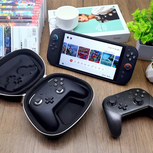 Carrying Case Compatible with Nintendo Switch 2 Pro Controller, Buttons & Joysticks Full Protection, Hard Shell Original Switch Controller Travel Storage Case, Black - color: Black Special Edition