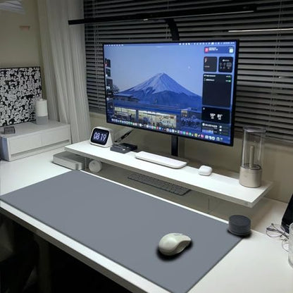 Gray Mouse Pad Extended Large Gaming Mousepad XL Big Long Oversized Desk Mat Stitched Edges 31.5 X 11.8 Inch for Home Office - color: Black13