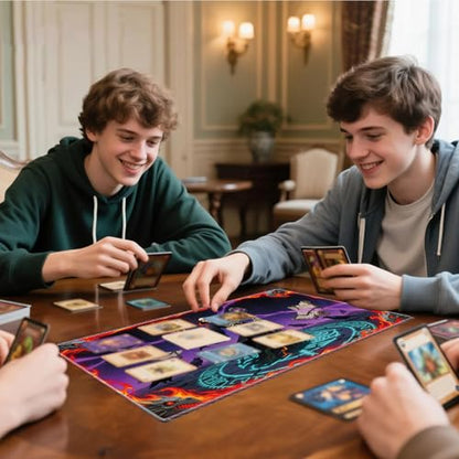 for MTG Playmat, for TCG Play Mat, 24 x 14 inches, Magic Game Card Mat Commander Playmat,Trading Card Inked Game Mat,Battle Game Rubber Non-Slip Mat - Skull Mage - color: Skull Mage