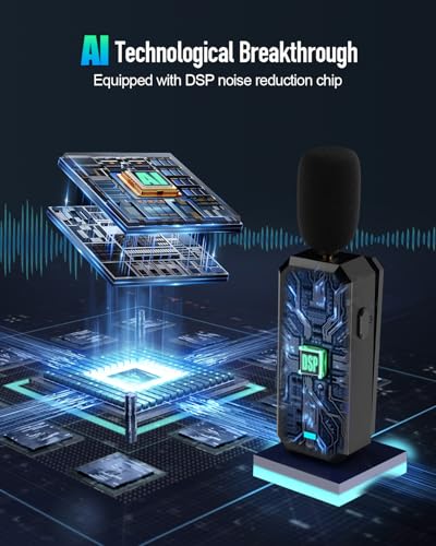 SHIDU Wireless Lavalier Microphone 2.4G with 3.5MM Plug for Voice Amplifier | UHF Mic Speaker System for Teaching, 480mAh Batteries USB-C Charging, for Speaking Tour Guides Fitness Instructor