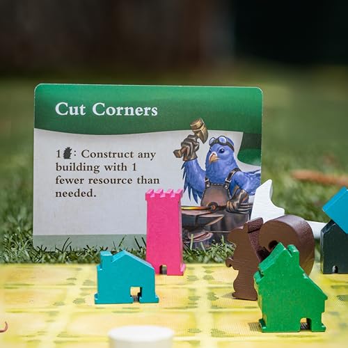 Tiny Towns: Villagers Expansion, Adds Villagers, New Buildings & Monuments | 1-6 Players, Ages 14+, 45 Mins, Anthropomorphic Animals
