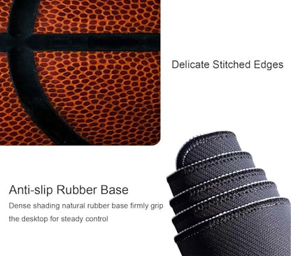 Basketball Large Gaming Mouse Pad Keyboard Desk Pad Extended Mouse Pad Gaming Office Decor, PC Laptop Mouse Pads Large (31.5x151.8 in) with Stitched Edges Non-Slip Base Mousepad XL - color: Basketball
