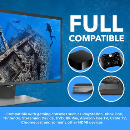 OREI 4x1 Multi HDMI Viewer Quad- 4K@60Hz RS-232 EDID IR Remote OSD HDCP 2.2 | HDMI Multiviewer 4K, HDMI Multi Viewer – 18Gbps, 8 Display Modes, 7.1 Audio, Seamless Switching, Auto Switching