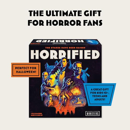 Ravensburger Horrified Games - Universal Monsters - Strategy Board Game - Boost Critical Thinking & Teamwork - Cooperative Gameplay - Unique Monster Challenges - 1 to 5 Players - Adults & Kids 10+