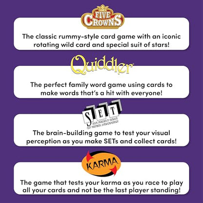 Five Crowns 4 Pack Bundle Card Games for Kids - style: 4 Pack Bundle