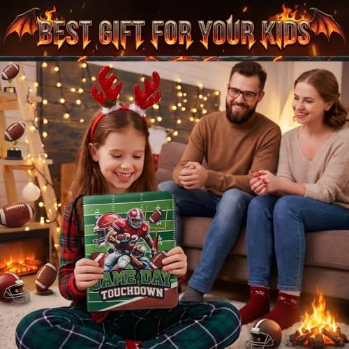 Trading Card Binder 9 Pocket, Football Card Binder Holds 900 Cards with 50 Removable Sleeves, Waterproof PU Leather with Zipper Card Collector Album Book Compatible with TCG Cards - color: Football