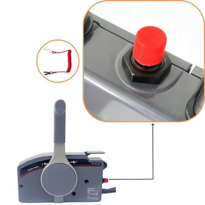 Outboard Machine Remote Control Box Assembly 703-48230-14 Suitable for Yamaha 703 Outer Side Mounted 7PIN Without Fine Adjustment Switch Push to Open