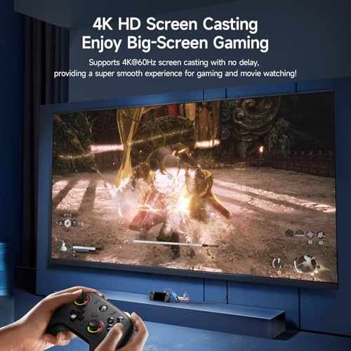 JEMDO Portable Dock Adapter for Switch, Travel Docking Station for TV with 4K HD HDMI Output & PD Fast Charging & USB 3.0 Compatible with Switch/OLED, Steam Deck, MacBook Pro/Air, ROG Ally