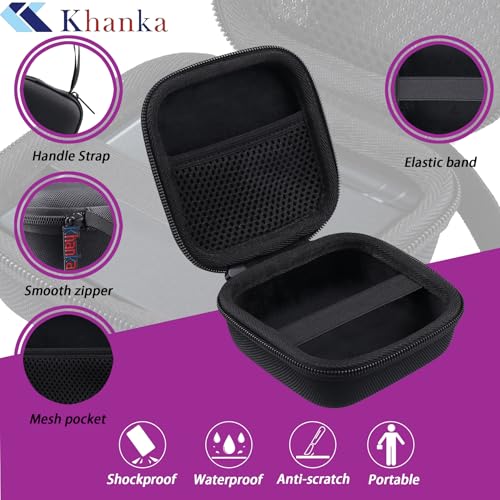 Khanka Hard Case for Anbernic RG Rotate/RG34XXSP/RG35XXSP Retro,Black | EVA Hard Shell, Hand Strap Portability, Soft Interior Lining, Secure Custom Fit, Smooth Zipper Opening, Protective Case Only - style: Black
