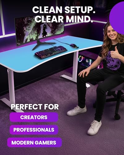 Arozzi Arena Gaming Desk Pad D004 | Full Desk Mouse Pad, Washable Desk Mat, Anti-Slip Rubber Base, Water-Resistant Surface - color: D004