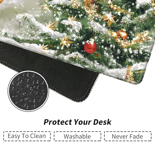 Christmas Deers for MTG & TCG Playmat Mouse Pad,BFDHGQZC 24" x 14" Game Mat for MTG/RPG/CCG Trading Card Game Playmats Table Mat Perfect for Card Games Video Games Computer Office - color: Christmas Deers