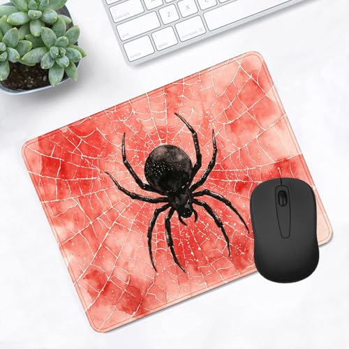 Customized Watercolor Spider Mouse Pad, Office Desktop Computer Mouse Pad | High Density Smooth Surface, Anti Slip Rubber Bottom Stable And Not Displaced, Exquisite Lock Edge Wear-Resistant And Durable - color: Spider Mouse Pad