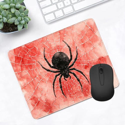 Customized Watercolor Spider Mouse Pad, Office Desktop Computer Mouse Pad | High Density Smooth Surface, Anti Slip Rubber Bottom Stable And Not Displaced, Exquisite Lock Edge Wear-Resistant And Durable - color: Spider Mouse Pad