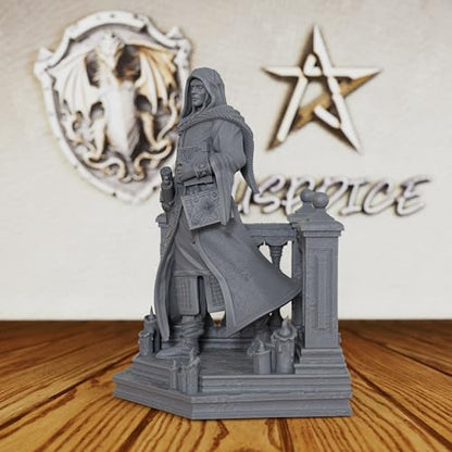Unpainted Gothic Warrior - 32mm Vampire Swordsman for DND Minis, Tabletop RPG Games & Miniature Collectors -AS198