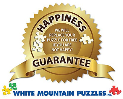 White Mountain Puzzles Boston Waterfront - 1000 Piece Jigsaw Puzzle | Large Pieces, Gift for Adults and Family, 24"x30" in
