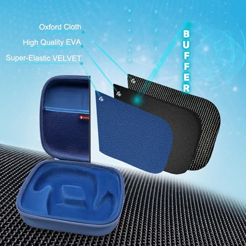 XANAD 2-in-1 Controller Case for Xbox/Playstation/Nintendo Switch/PowerA/ELISWEEN/GameSir/Diswoe/TIANHOO Wireless Controller - Hard Travel Protective Carrying Storage Bag(Blue) - color: Blue 2-in-1