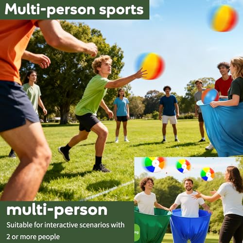 Granny Pants Yard Game with Balls, Giant Pants Catch Game, Outdoor Tossing Party Game for Family Reunion, Birthday, Backyard Fun for Adults & Teens - color: GREEN / YELLOW / BLUE / PINK