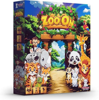 Family Board Game - Build Your Own Animal Zoo - Strategy Card Game for Kids and Adults - Fun Game Night Party Game - 1 to 6 Players Ages 7 and Up