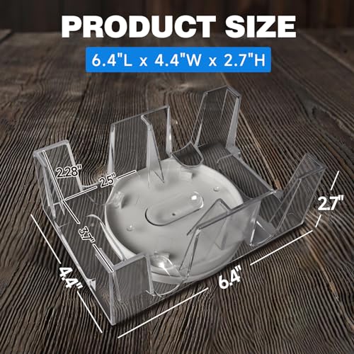 GSE 6-Deck Revolving Canasta Card Tray, 360° Rotating Playing Cards Holder | Canasta Card Holder, Swivel Cards Holder, Smooth Rotation, Cards Organizer For Hand & Foot, Rummy, UNO Games - size: 6-Deck
