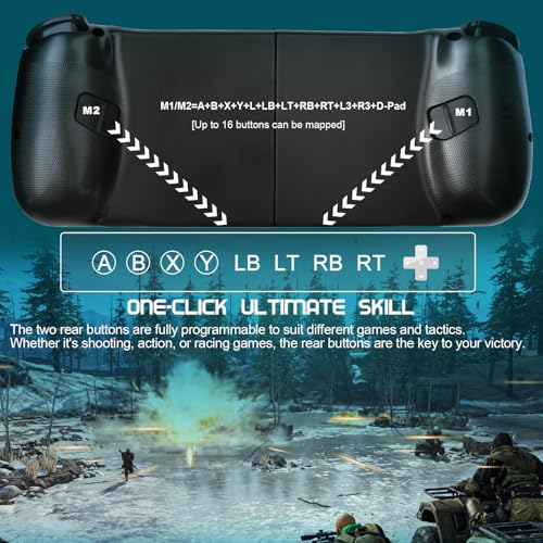 Joso Phone Controller for iPhone/Android Support Phone Case, Mobile Gaming Controller with Ergonomic Design - Wireless Gamepad for Cloud Gaming & PS Remote Play - color: Blue+Red